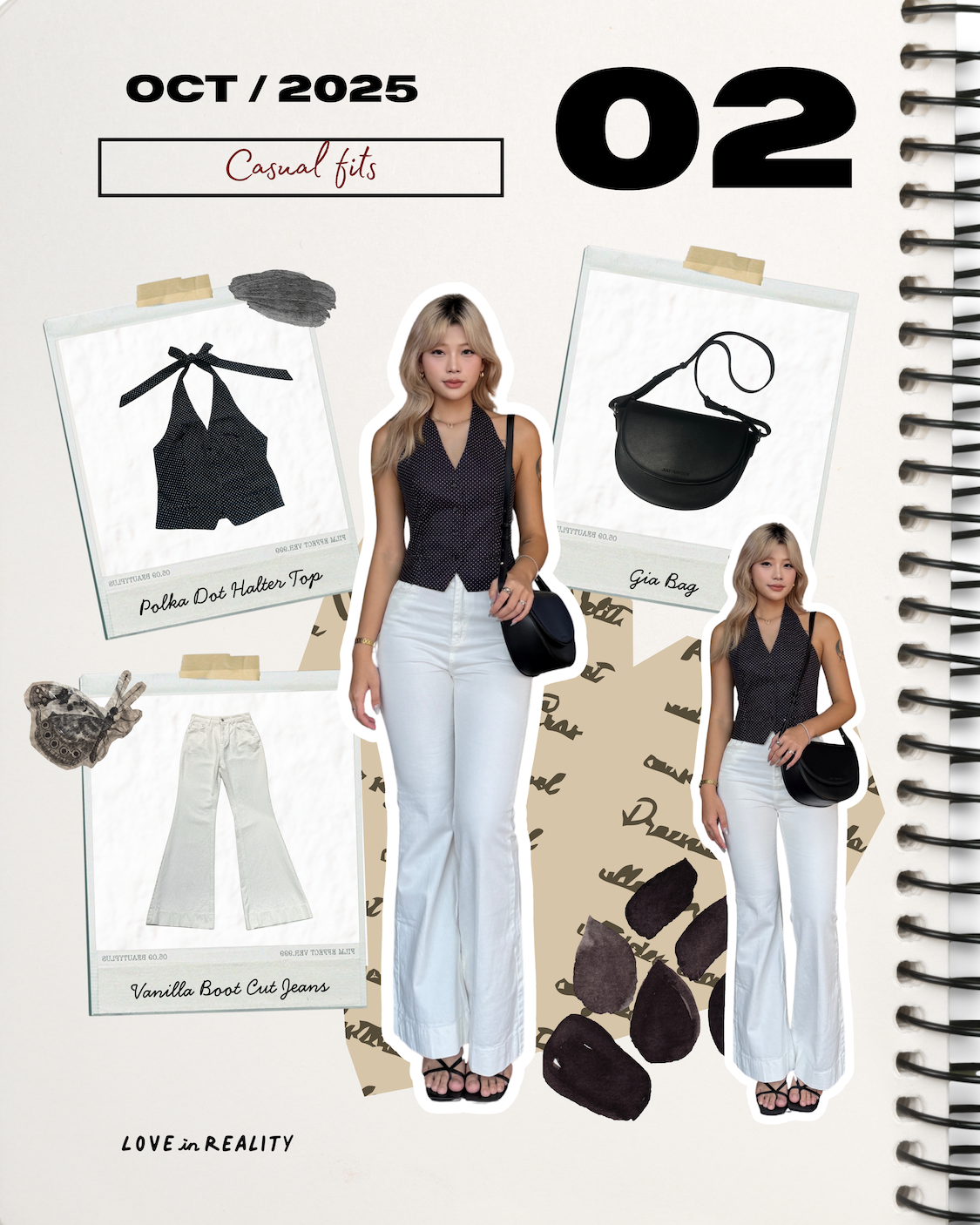 [ Store Exclusive] Polka Dot Halter Top