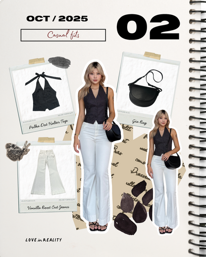 [ Store Exclusive] Polka Dot Halter Top