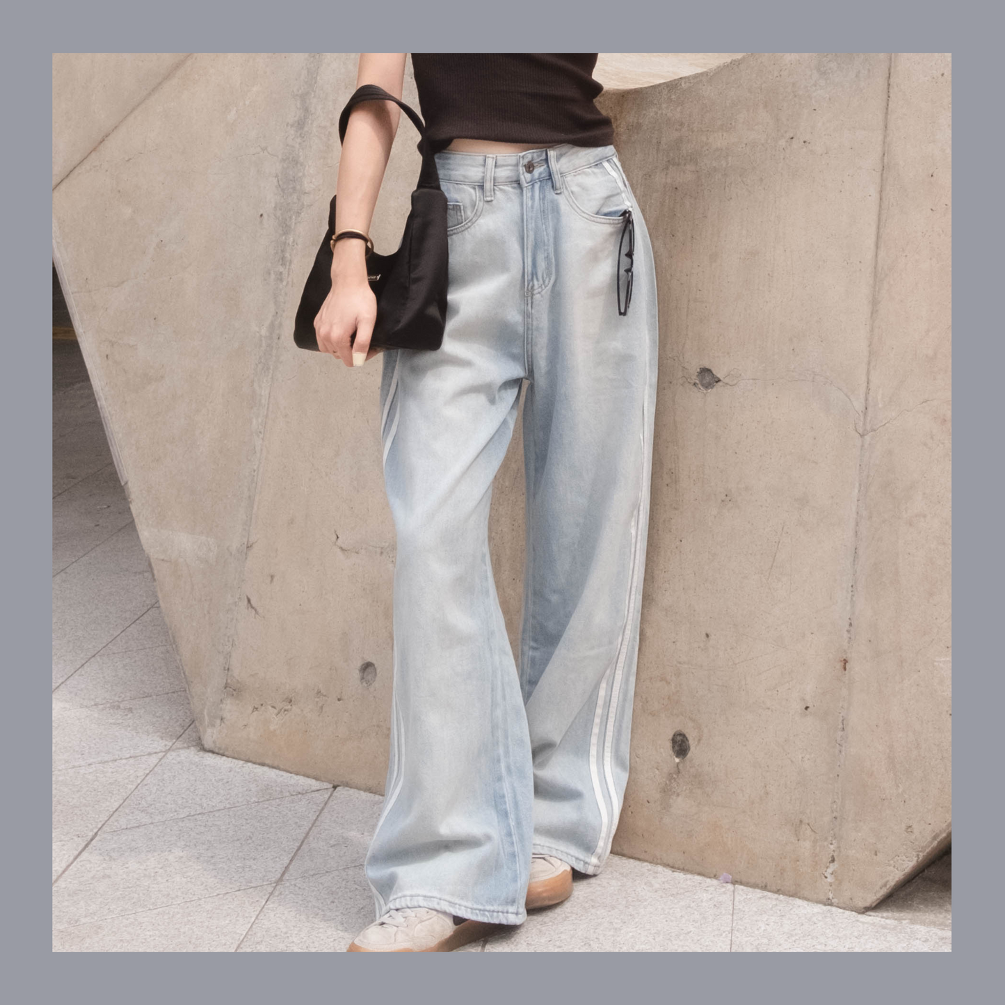 [ 韓國連線 🇰🇷 causal 寬鬆牛仔褲 ] Snazzy Straight Baggy Jeans