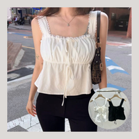 🆕 Lace Trim Babydoll Tie Camisole - 2 colours
