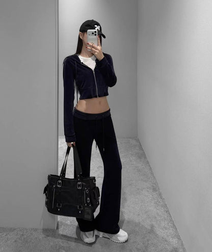 [ 🆕 小個子友好~ 絲絨休閒喇叭褲] Royal Velvet Flare Pants - 2 colours