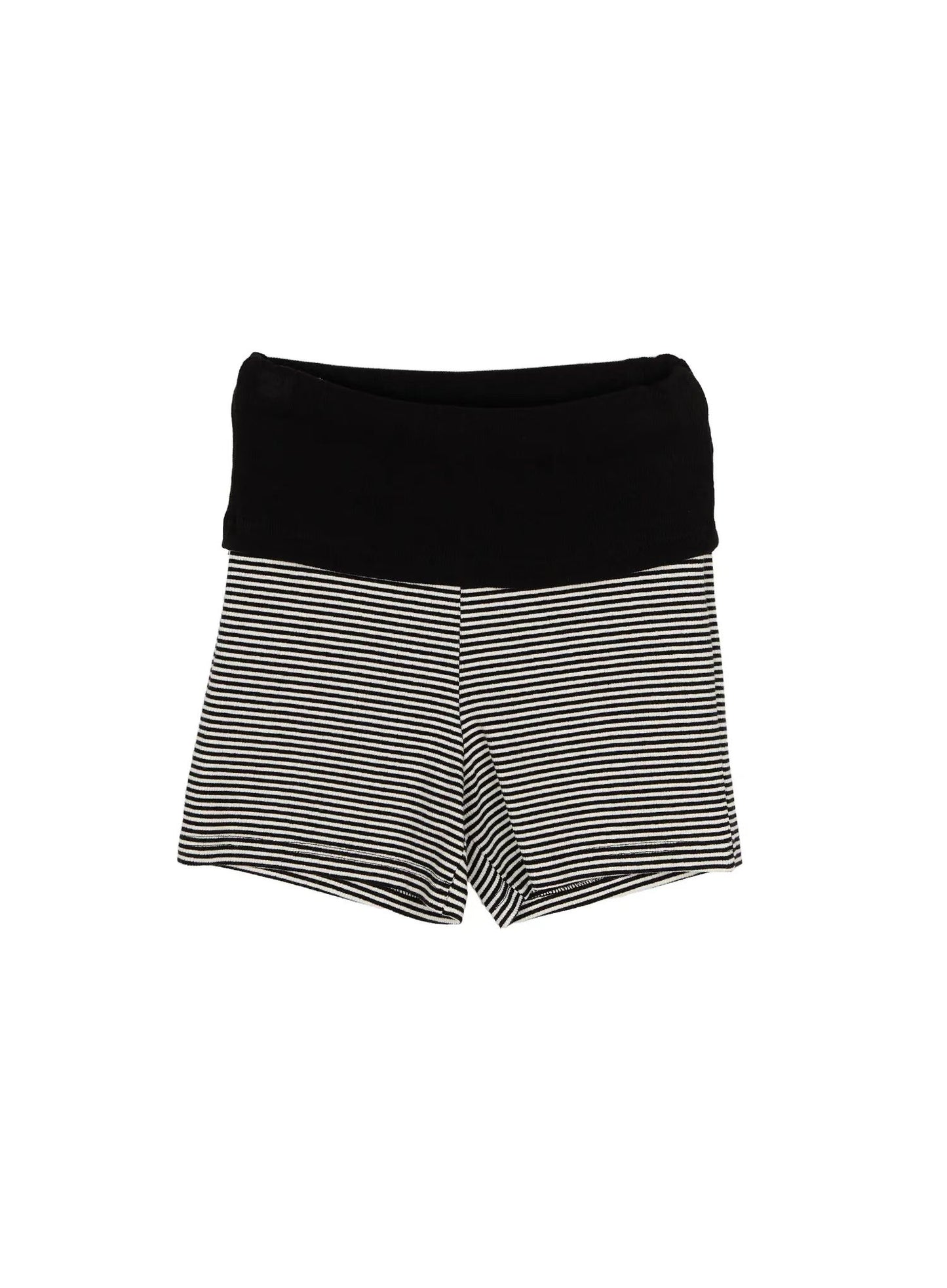 🆕 Foldover Striped Micro Hot Shorts -  3 colours