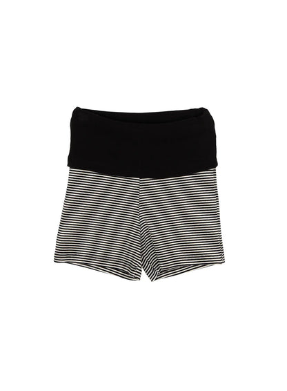 🆕 Foldover Striped Micro Hot Shorts -  3 colours