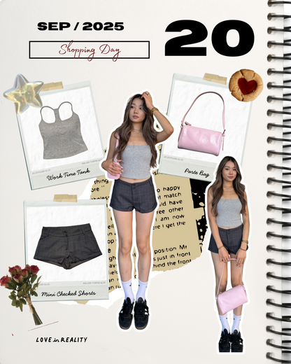 Mini Checked Shorts