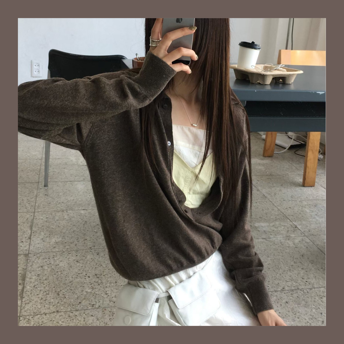 Collared Button-Front Fine Knit Sweater - 4 colours