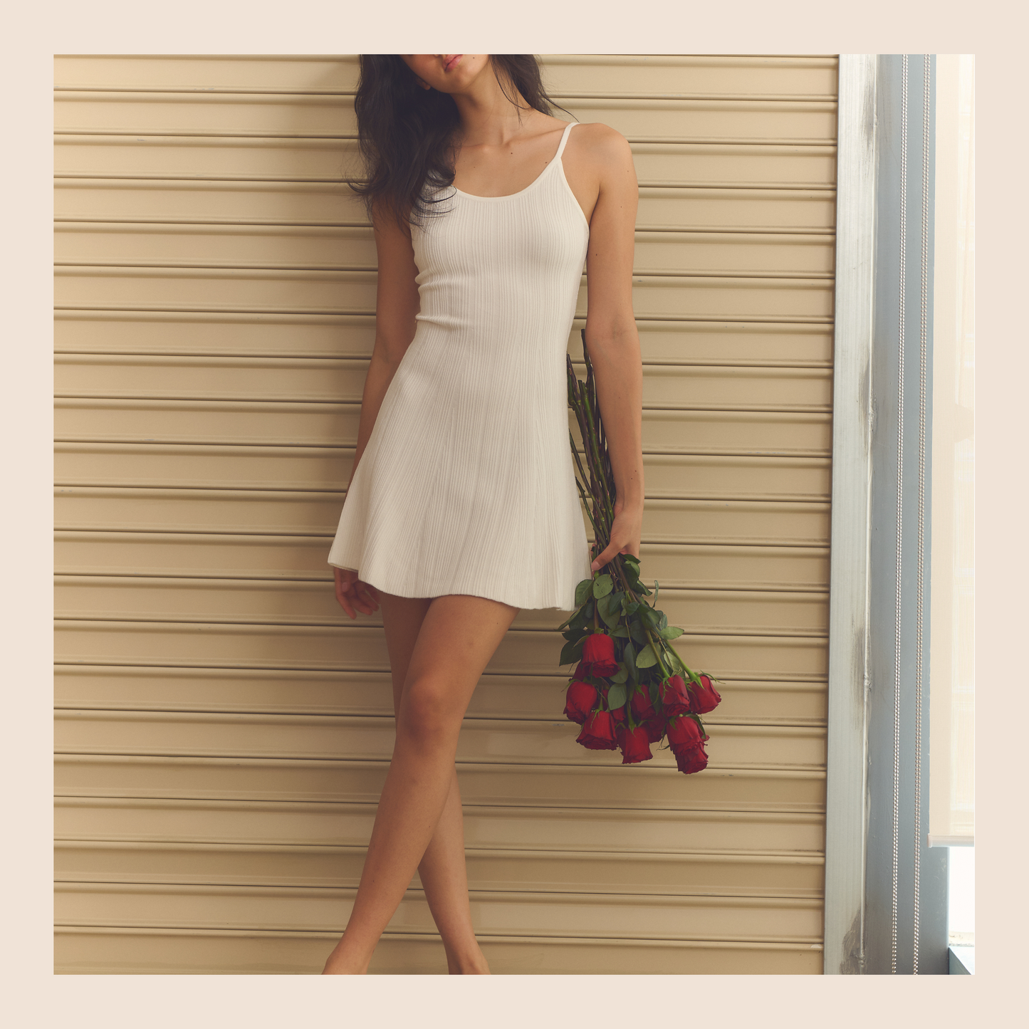 [ Premium ⚜️ ] Jade Mini Dress - White