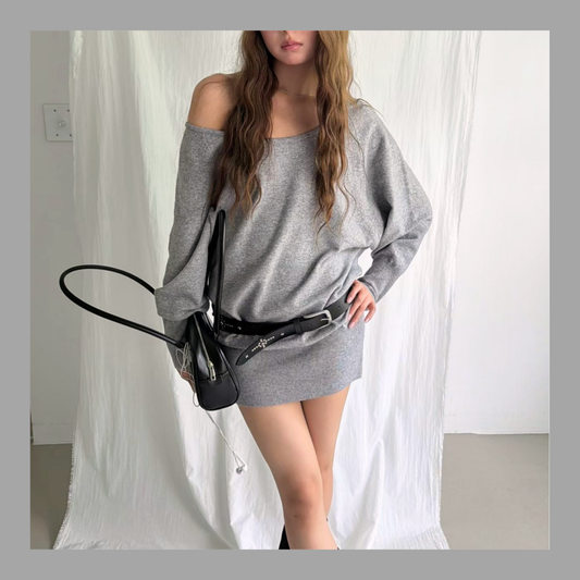 Asymmetric Knit Dress - 3 colours