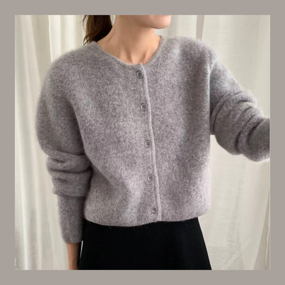 [ 🆕 親膚雲感~ 輕盈保暖~ 高質安哥拉山羊毛冷衫 ] Fleecy Angora Cardigan - 7 colours