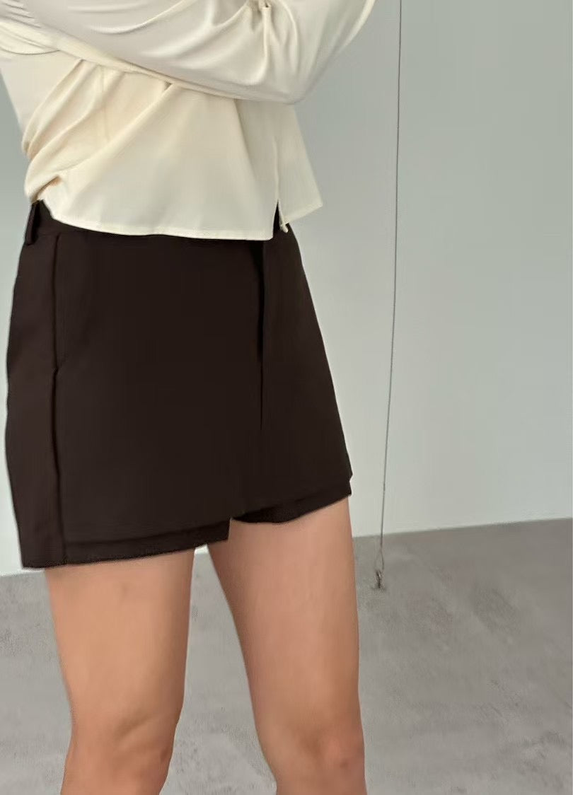 [ 不可錯過!! 橡筋頭西裝裙褲 ] Tiramisu Mini Skorts - 2 colours