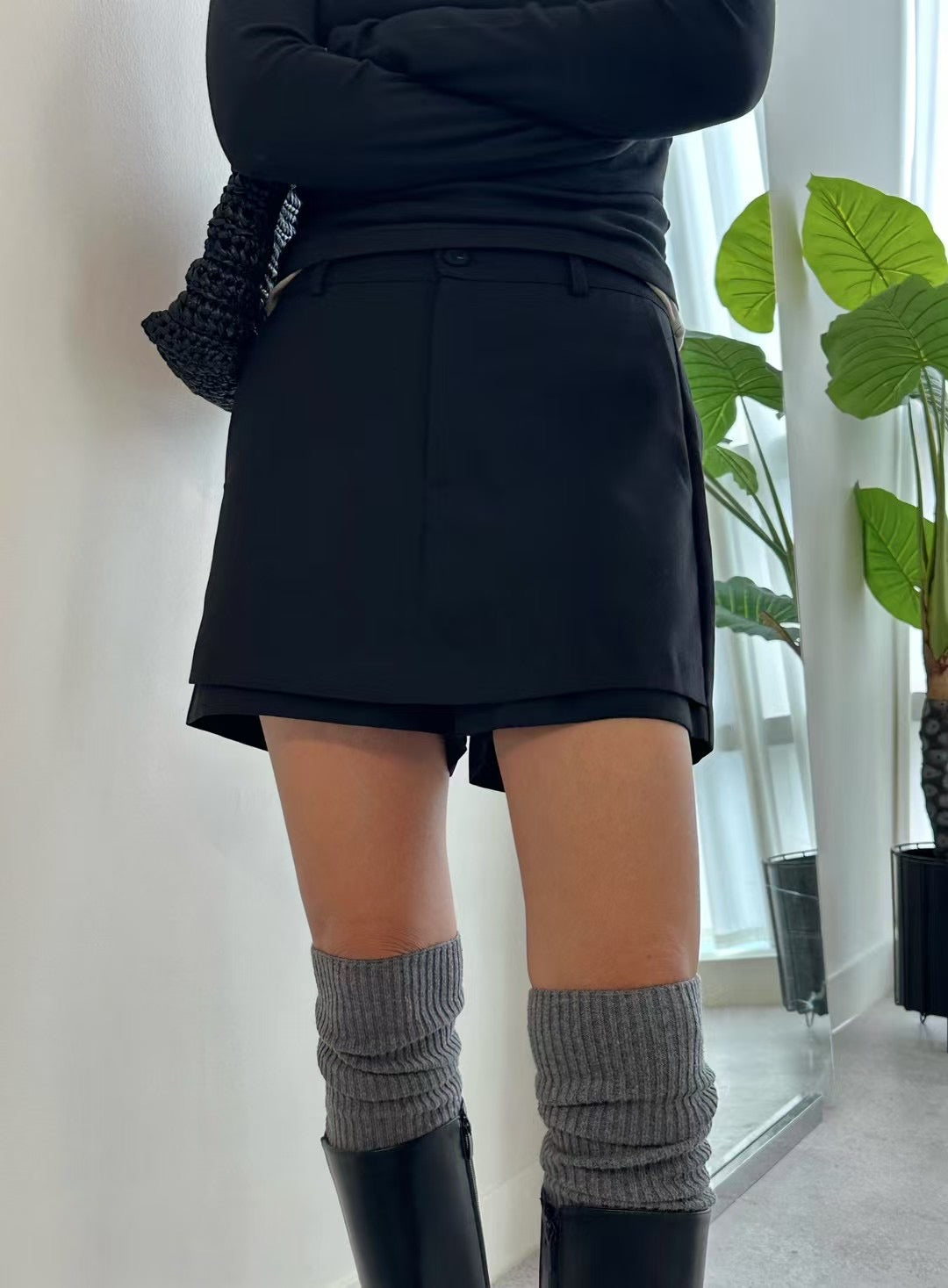 [ 不可錯過!! 橡筋頭西裝裙褲 ] Tiramisu Mini Skorts - 2 colours