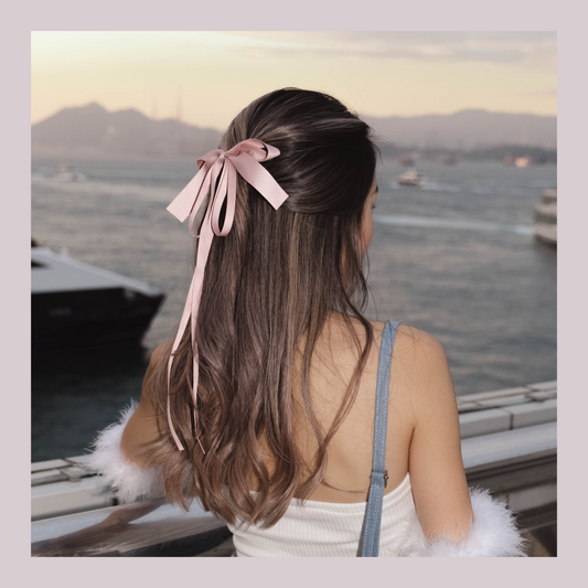 [ 氣質絲帶蝴蝶結 ] Fancy Ribbon Hairclip - 4 colours