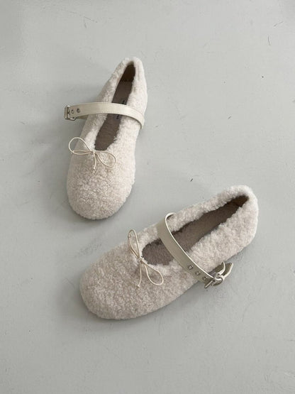 [ 🆕 私心超級愛!! 毛毛平底 Mary Jane] Momo Ballet Flats - 3 colours