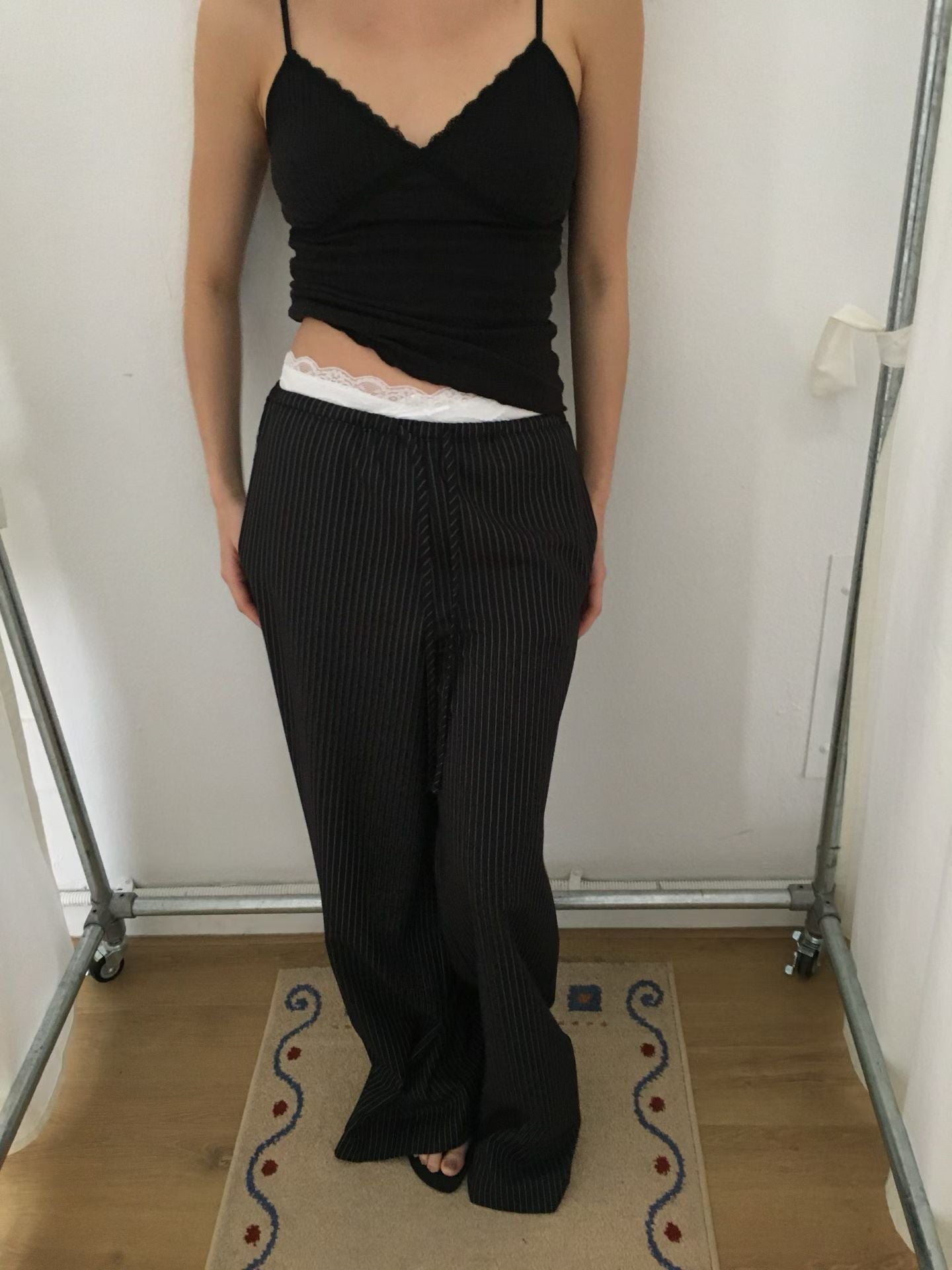 [ 🆕 極力大推薦 .✦ ݁˖ 清爽涼浸浸⋆˚࿔直間休長褲 ] Everyday Pants Stripes (with small scarf) - 2 colours