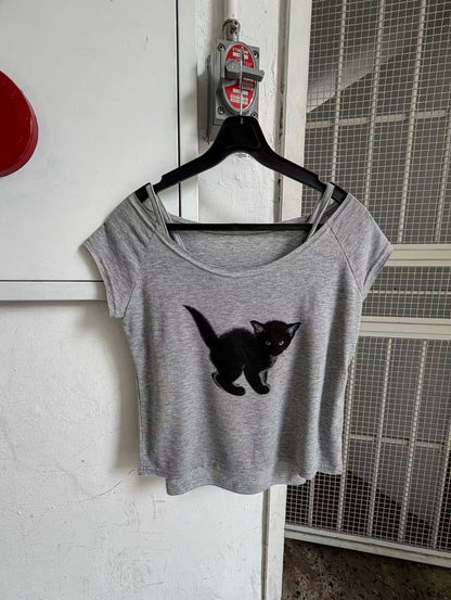 [ 🆕 可愛的憤怒的小貓 tee ₍^. .^₎⟆  ] Pissed Kitten Tee - 3 colours