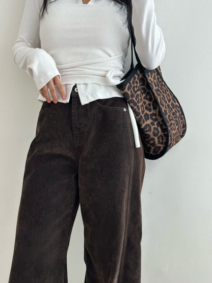 [ 🆕 大推款!! 秋冬絨面 極厚實+靚料+靚 cut ] Fall Velvet Wide-Leg Pants - 2 colours