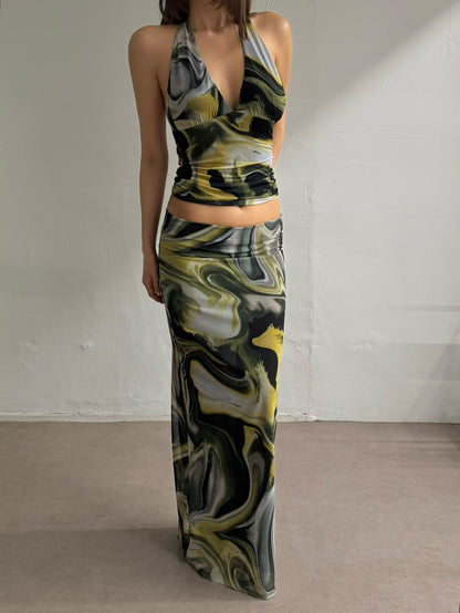 🆕 Ether Marble Maxi Skirt - 2 colours