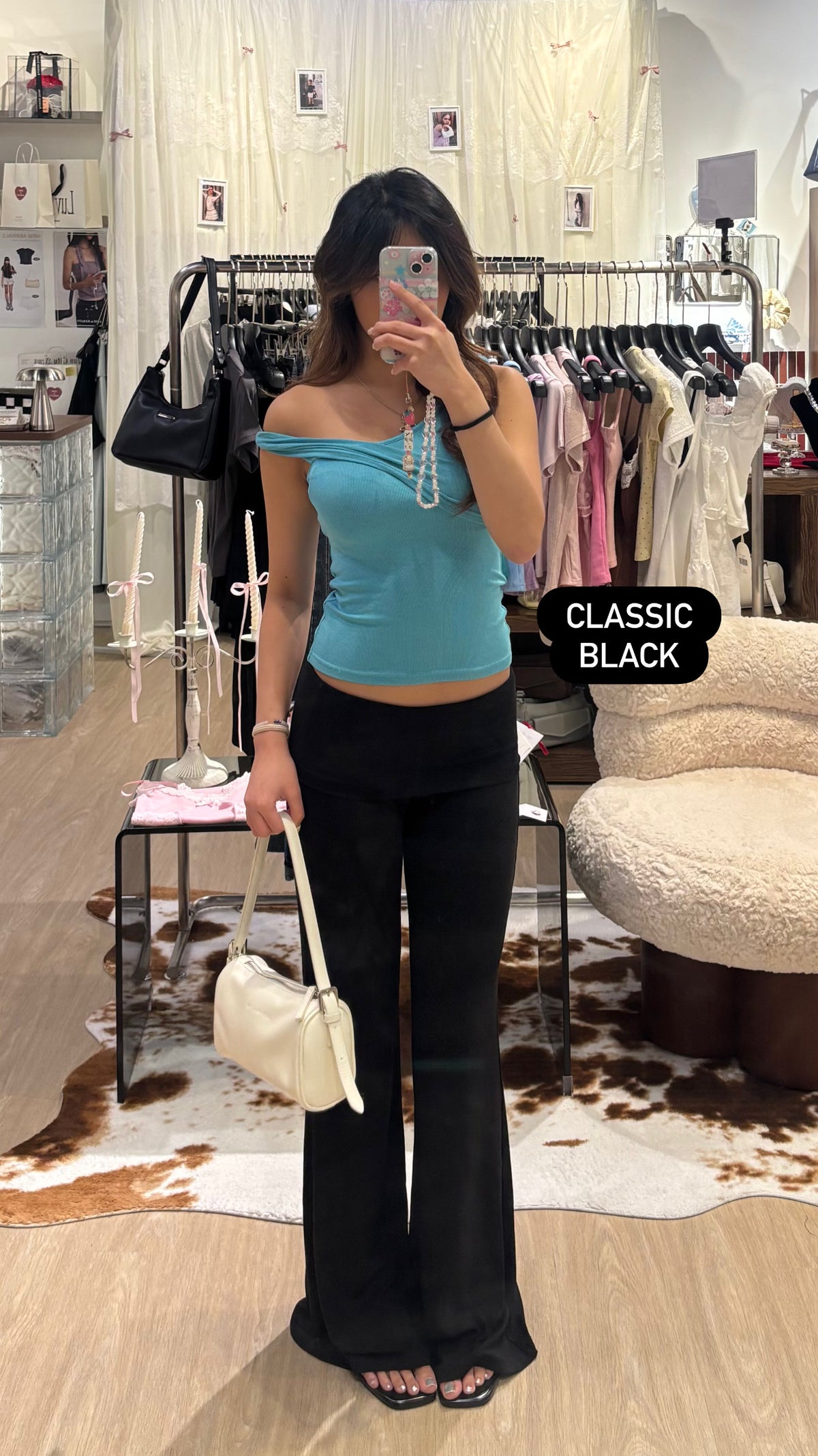 🆕 Foldover Waistband Flare Pants - 4 colours