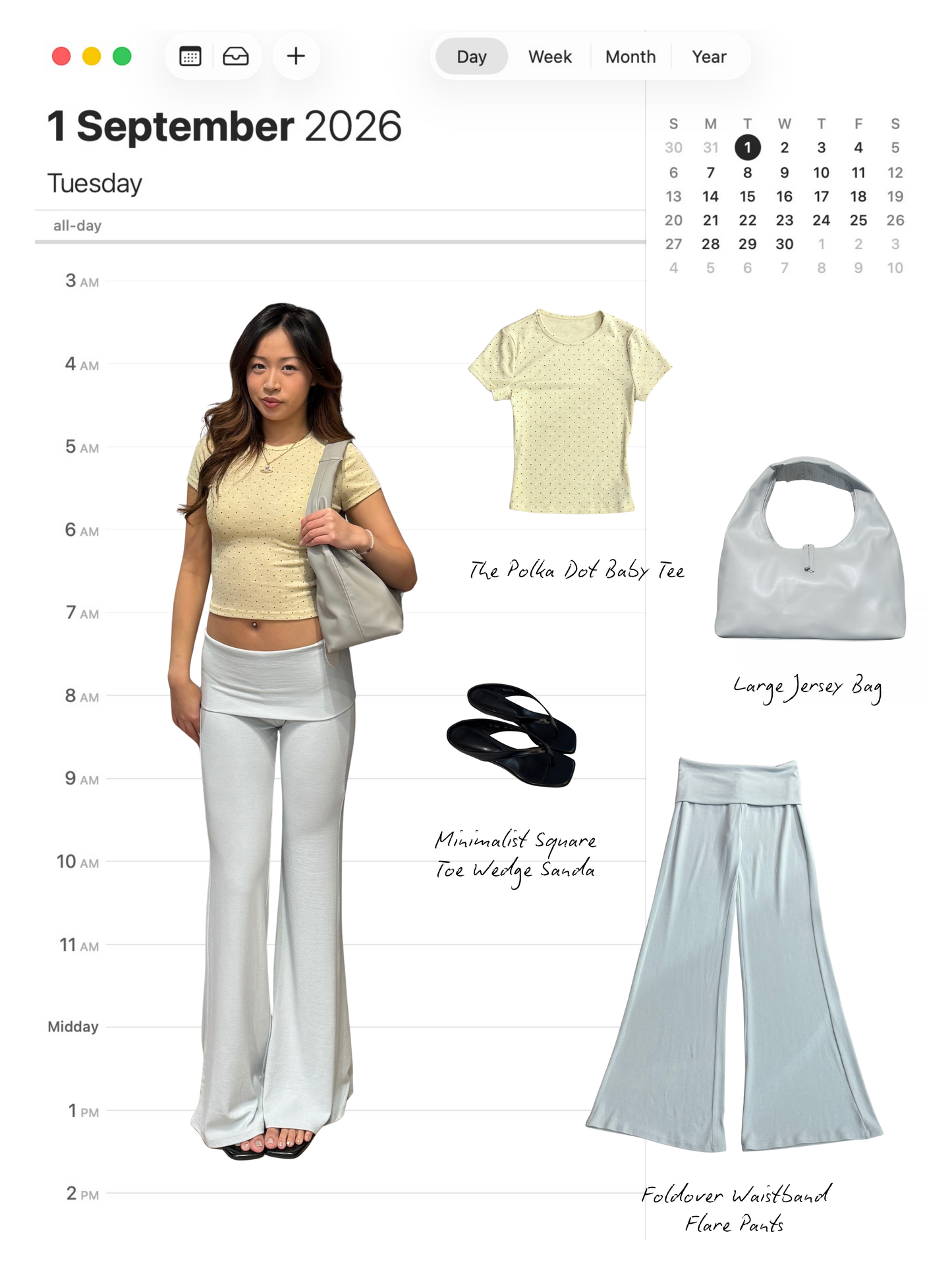 🆕 Foldover Waistband Flare Pants - 4 colours