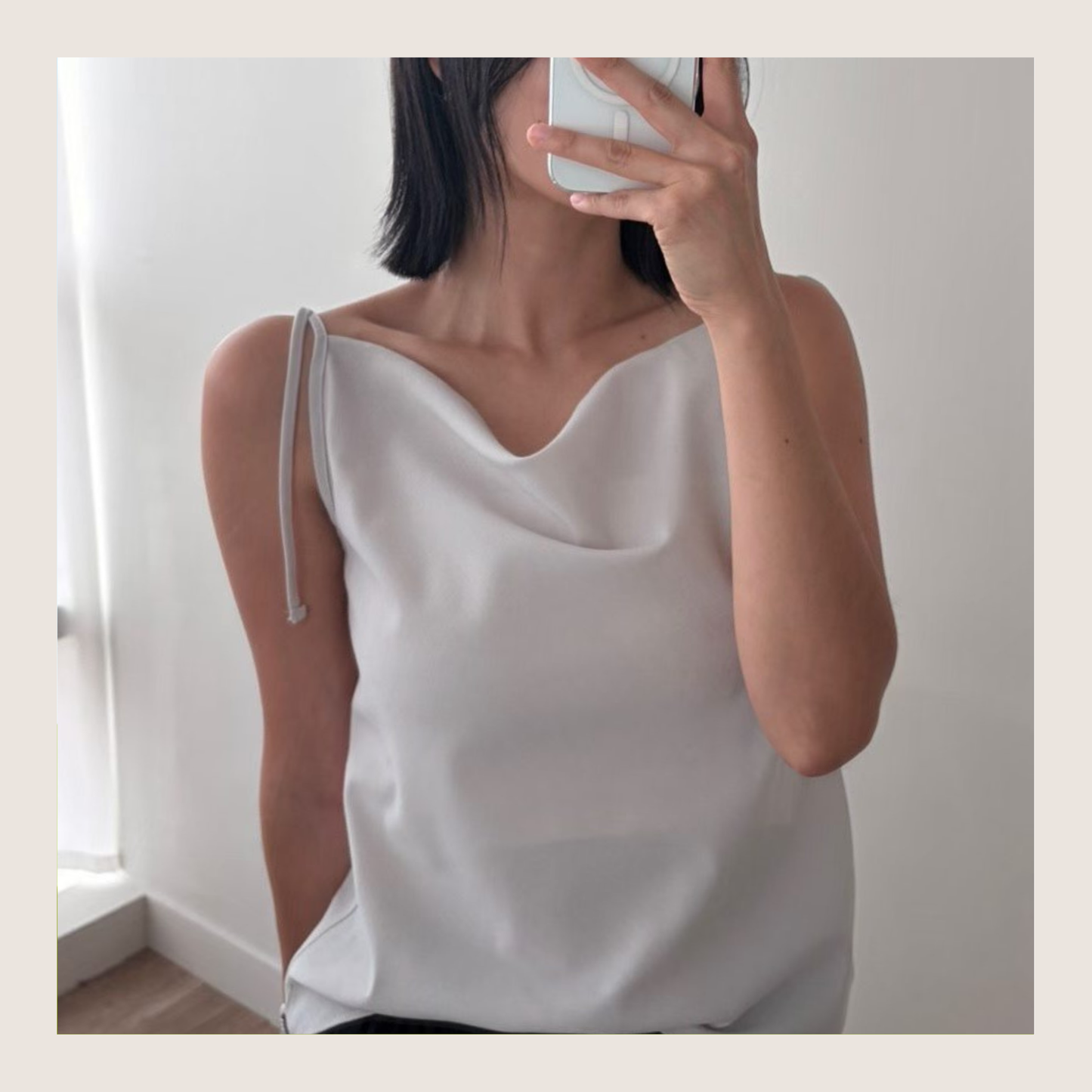 🆕  Draped Cowl-Neck Camisole - 3 colours