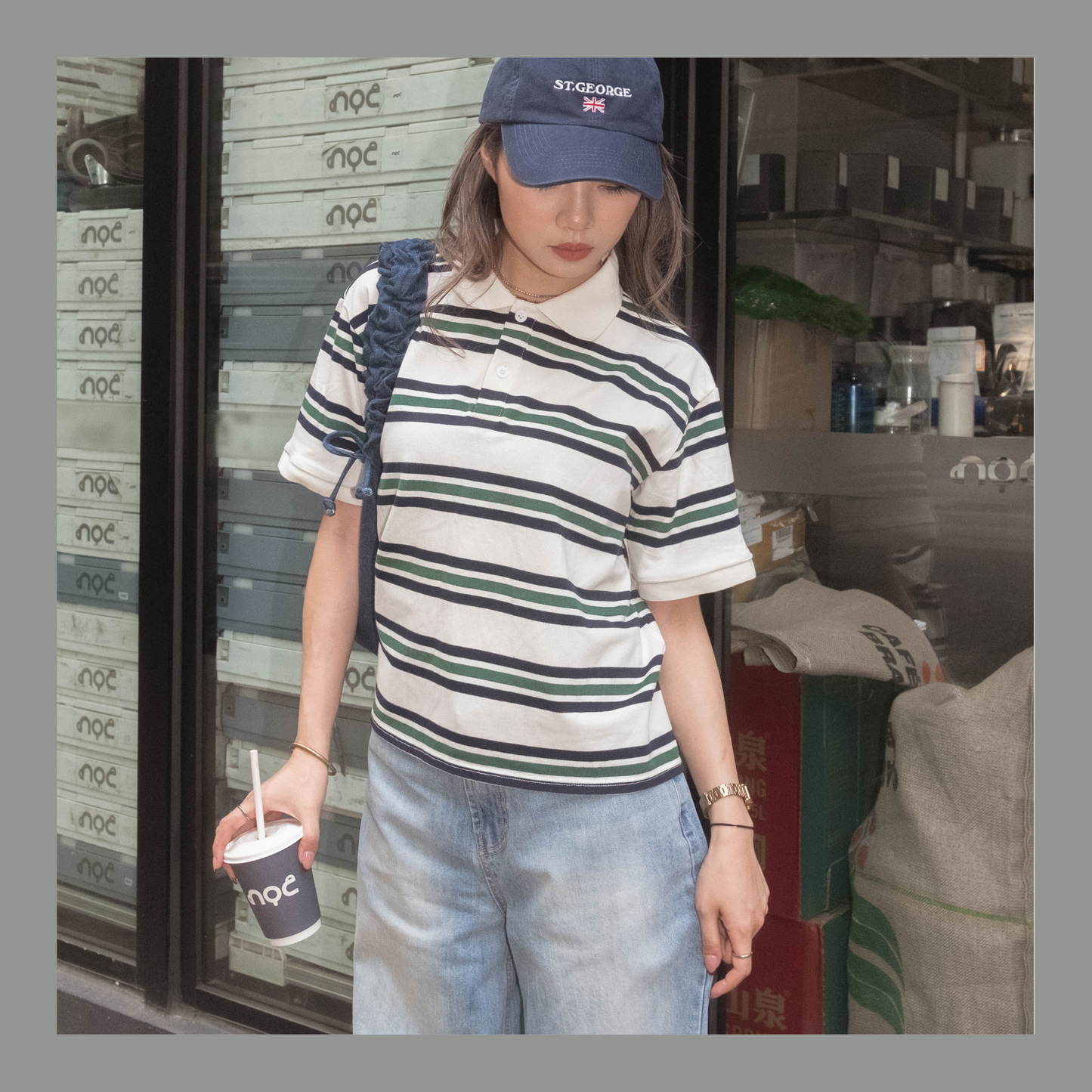 [ 歐美復古配色 polo tee ] Hailey's Polo Tee - 2 colours
