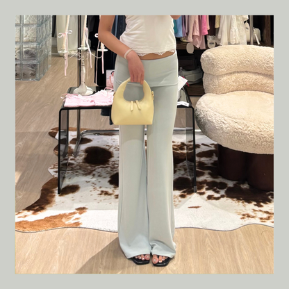 🆕 Foldover Waistband Flare Pants - 4 colours