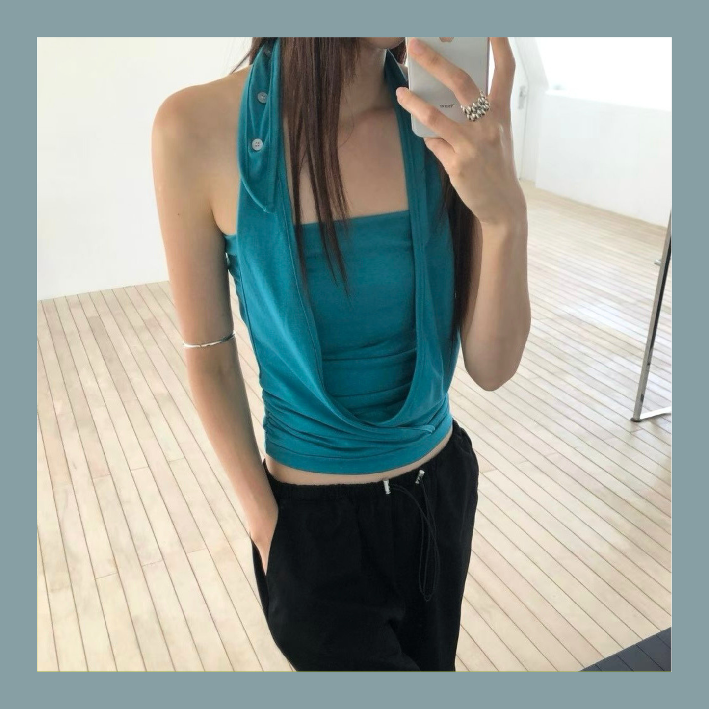 🆕  Draped Halter Tube Top - 3 colours