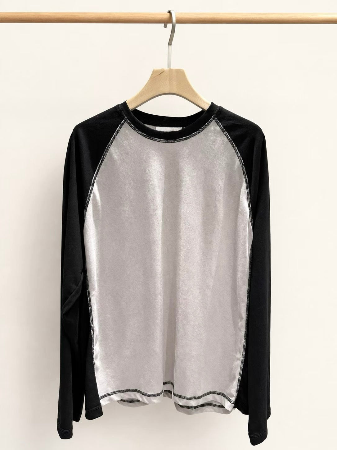 Contrast Stitch Raglan Long Sleeve - 4 colours