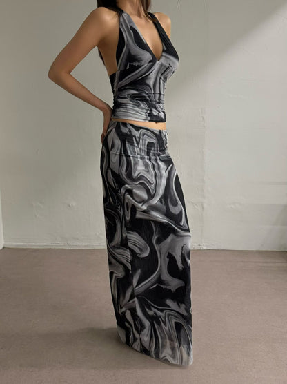 🆕 Ether Marble Maxi Skirt - 2 colours