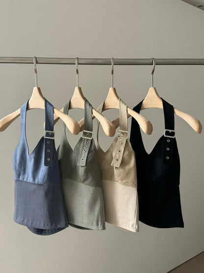 🆕 Lexi Buckle Halter Top - 4 colours