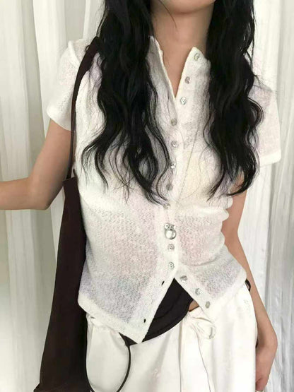 🆕 Blossom Button Knit Tee - 3 colours