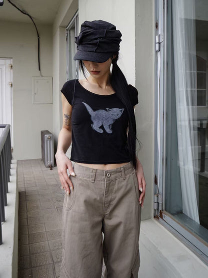 [ 🆕 可愛的憤怒的小貓 tee ₍^. .^₎⟆  ] Pissed Kitten Tee - 3 colours