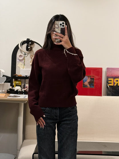 [  🆕 休閒~簡約~慵懶~薄冷衫 ] Free To Go Turtleneck Sweater - 2 colours