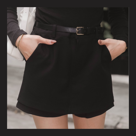 [ 不可錯過!! 橡筋頭西裝裙褲 ] Tiramisu Mini Skorts - 2 colours