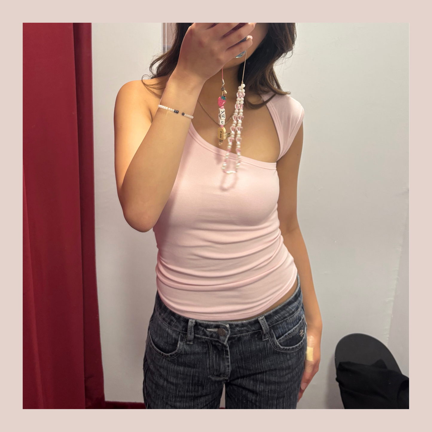 🆕 Asymmetric Cutout Ribbed Tank (with pads) - 3 colours