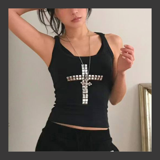 [ 🆕 歐美妹子必備 ⁺‧₊˚♱ ˚₊‧⁺ ] Oh My God Tank - 2 colours