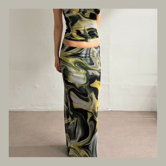 🆕 Ether Marble Maxi Skirt - 2 colours