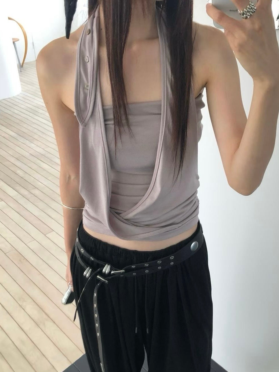 🆕  Draped Halter Tube Top - 3 colours