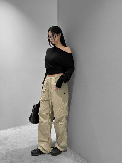 [ 🆕 無法抗拒的超柔軟觸感 ᶻ 𝗓 𐰁 .ᐟ ] Busy Cooling Asymmetric Top - 3 colours