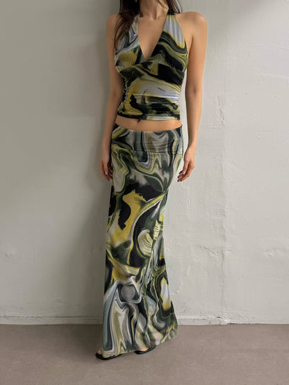 🆕 Ether Marble Maxi Skirt - 2 colours