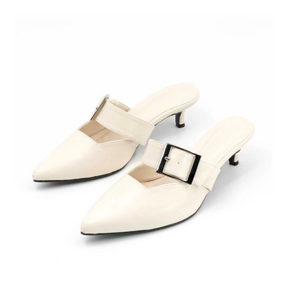 [ 包頭 heels ~ 氣質復古 ] Gigi - Beige