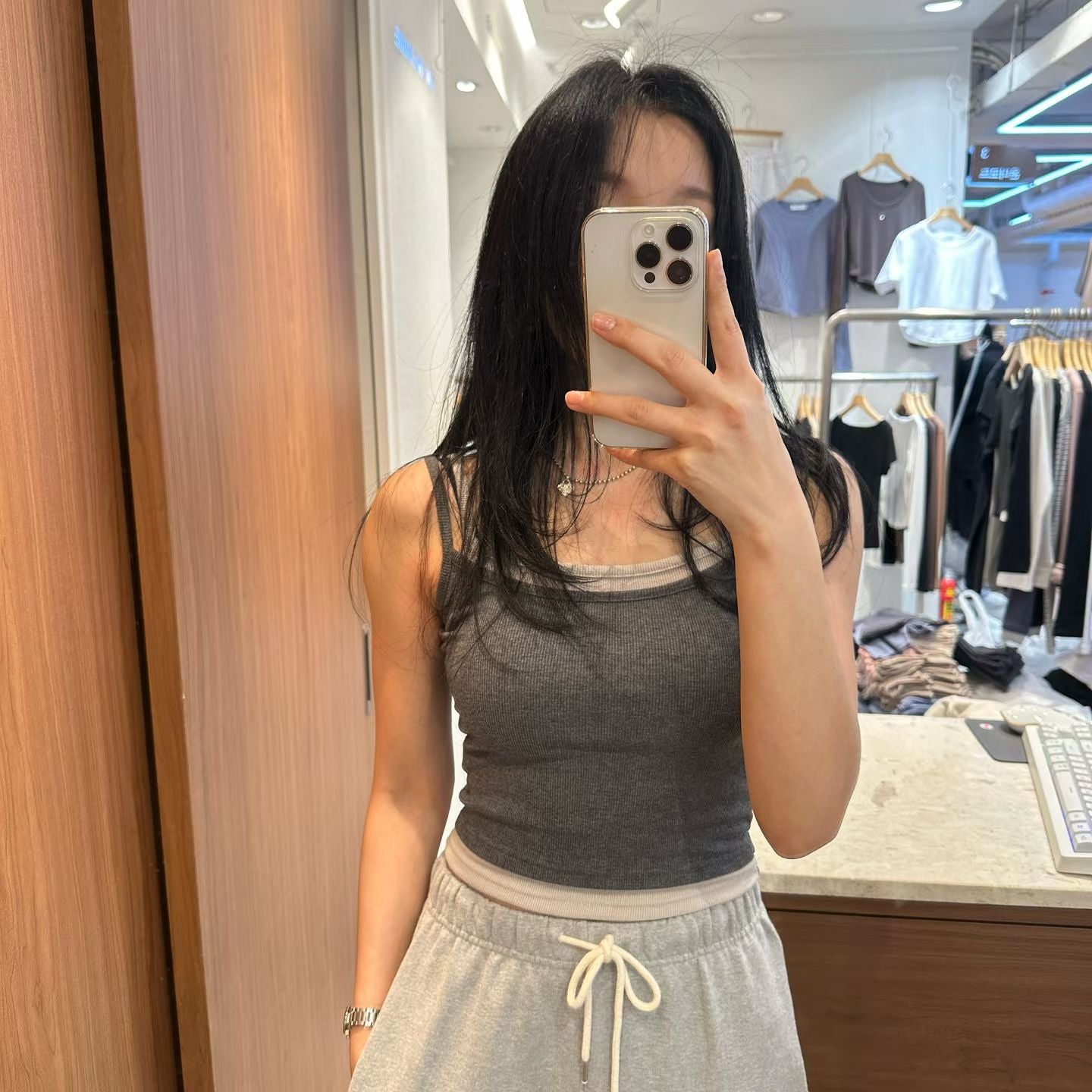 [ 🆕 軟糯百搭吊帶~ 不失小細節 ] Layer on layer Cami - 2 colours