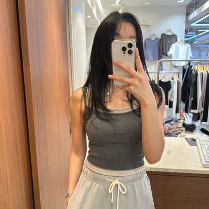 [ 🆕 軟糯百搭吊帶~ 不失小細節 ] Layer on layer Cami - 2 colours