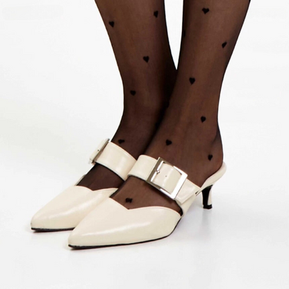 [ 包頭 heels ~ 氣質復古 ] Gigi - Beige