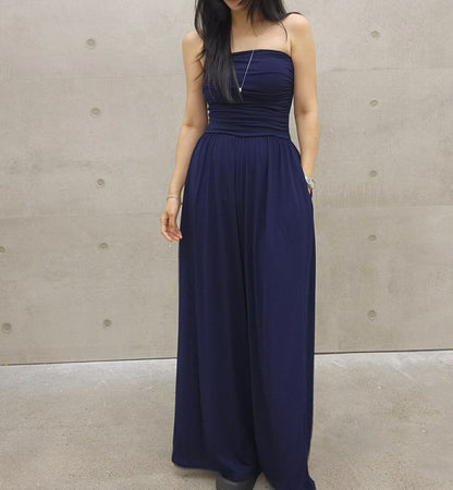 🆕  Strapless Ruched Jumpsuit  (with pads) - 5 colours
