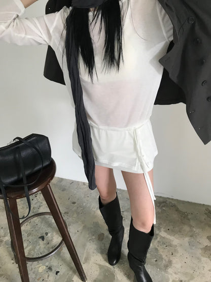 Asymmetric Side-Button Tunic Top - 3 colours