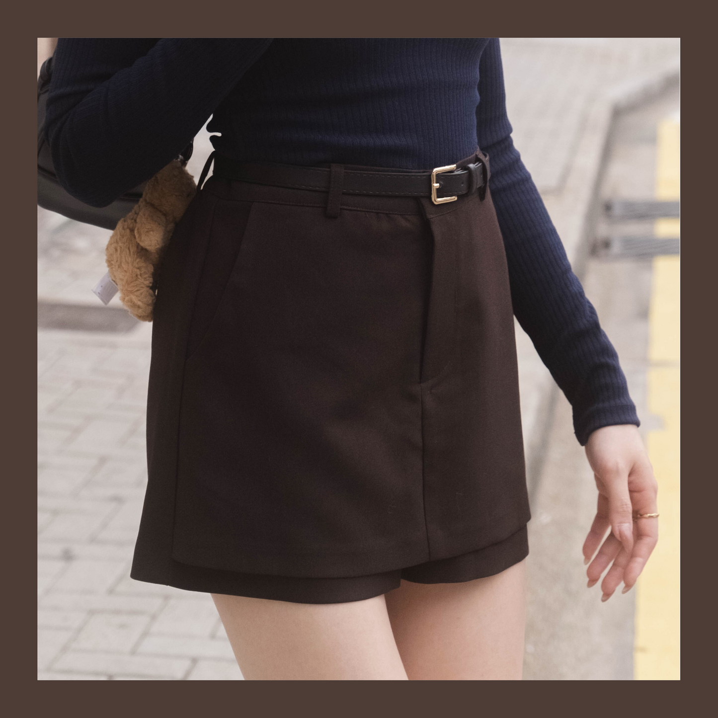 [ 不可錯過!! 橡筋頭西裝裙褲 ] Tiramisu Mini Skorts - 2 colours