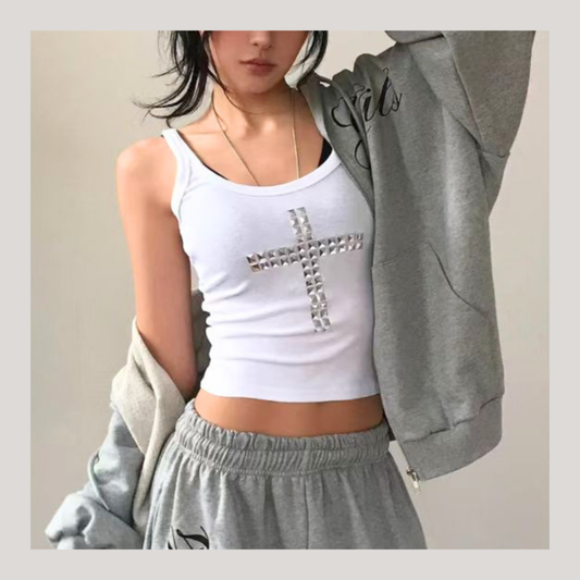 [ 🆕 歐美妹子必備 ⁺‧₊˚♱ ˚₊‧⁺ ] On My God Tank - 2 colours