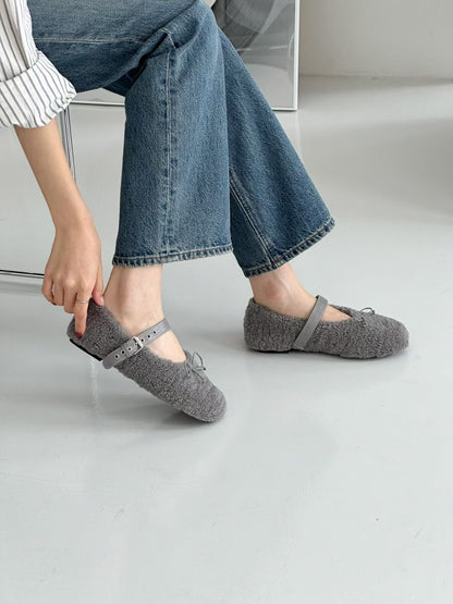 [ 🆕 私心超級愛!! 毛毛平底 Mary Jane] Momo Ballet Flats - 3 colours