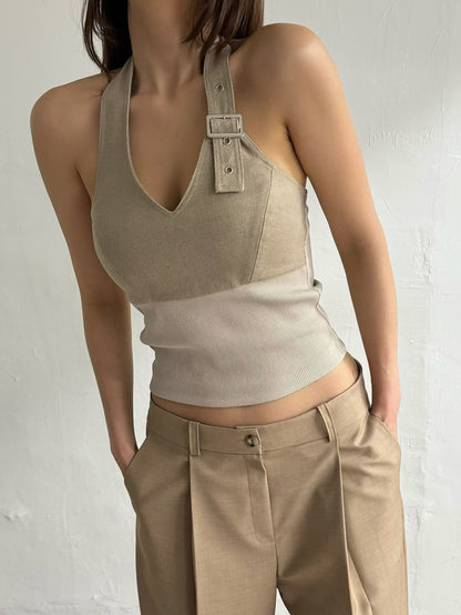 🆕 Lexi Buckle Halter Top - 4 colours