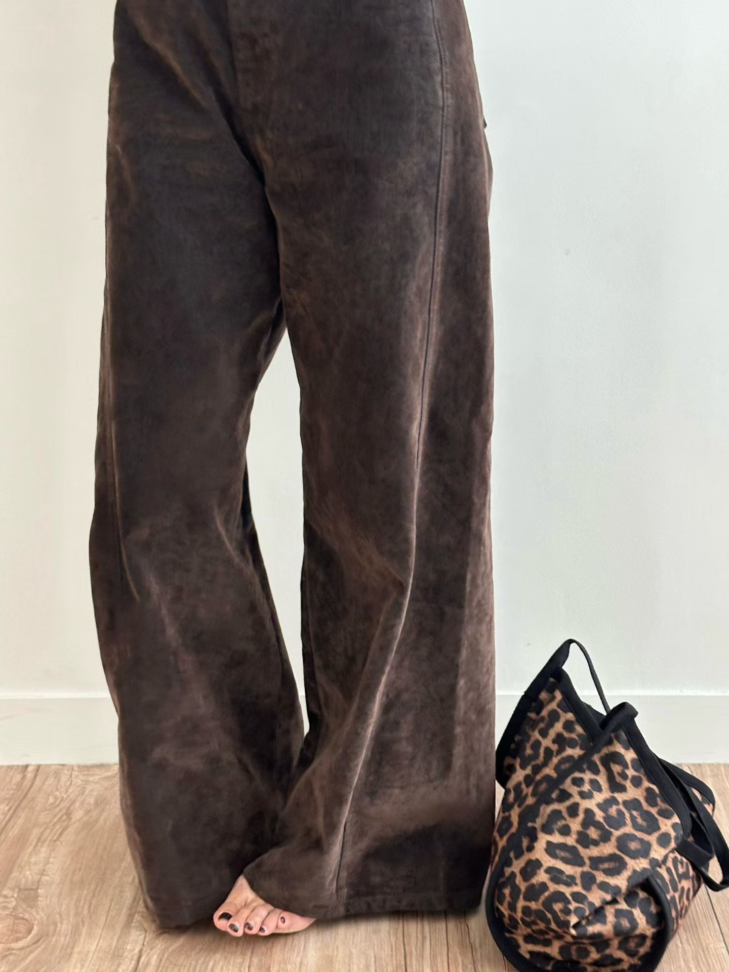 [ 🆕 大推款!! 秋冬絨面 極厚實+靚料+靚 cut ] Fall Velvet Wide-Leg Pants - 2 colours